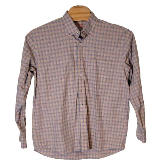 Alan Flusser Button Down Shirt‎ Long Sleeve Multicolor Men's Size XL - Picture 1 of 6